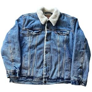 Levi's Trucker Sherpa Jean Jacket 16365-0040 - Men's Size 2XL